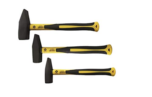Schlosserhammer Hammer Fiberglasstiel Schlosser Hämmer 500/800/1000g 3 tlg Set
