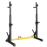 LIFERUN Squat Rack Hantelständer, Kniebeugenständer, verstellbare Langhantelablage höhenverstellbar, Multifunktions Barbell Rack für für Sportstudio Zuhause Gewichtheben Bankdrücken bis 250 kg