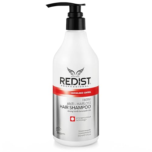 Redist Anti-Hairloss Shampoo 500ml | Anti-Haarverlust Shampoo | Effektiv gegen Haarausfall | Stärkend, Regenerierend, Wachstumsfördernd | Behandlung für Haar-Wachstum für Damen & Herren