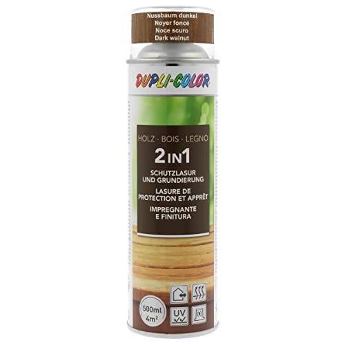 DUPLI-COLOR 391507 Holzschutzlasur Spray Nussbaum dunkel 500 ml