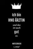 Notizbuch für HNO Ärzte / HNO Arzt / HNO Ärztin: Originelle Geschenk-Idee [120 Seiten kariertes blanko Papier]