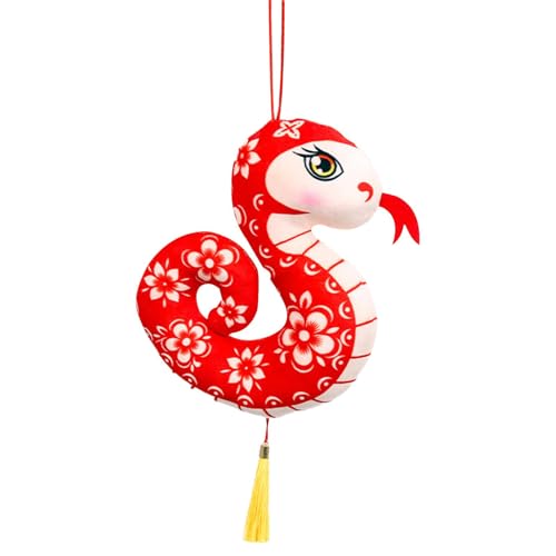 Zqkimzi Year of The Snake Decoration, Snake Car Plush Ornament, 2025 Mascot Hangings, Stuffed Snake Pendants, Chinese – 2025 Year of The Snake Plush Ornaments for Car and Home Decorations,