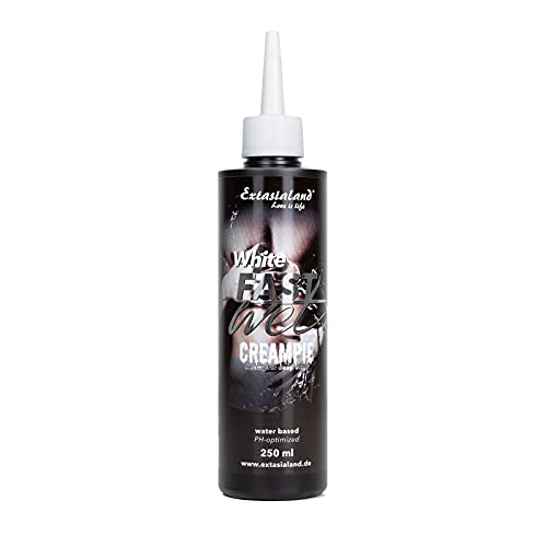 Fastwet® Creampie 250ml Sperma-Gleitgel wasserbasiertes Gleitmittel mit Adapter für TIEF-REINSPRITZ-GARANTIE Fake Cum Gleitgel Wasserbasis Mann & Frau waterbased Lubricant