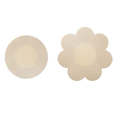 Tripetals 30 Paare Unsichtbare Nippelabdeckung wasserdichte Einweg Brust Aufkleber Nippel Cover Nippelpads - Round&Flower