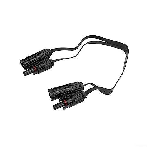 Solarkabel, 1 x superflache Solar-Photovoltaik-Verlängerungsleitung, Kupfer, flexibles Flachkabel, Solarmodul-Anschlussadapter, 0,5 m, 1 kV