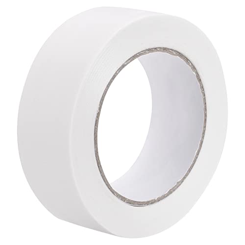 sourcing map Stoff Buchbinderei Reparaturband Rolle 1,4 Zoll x 49 Yards 5,3 Mil weiß