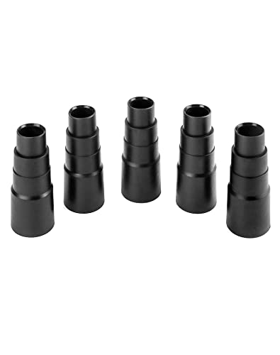 QWORK® 5 Stück Staubsaugeradapter, Saugschlauch Adapter 21-35mm Innendurchmessergeeignet zum Anschluss von Staubsauger an Excenterschleifer Stichsäge Kreissäge
