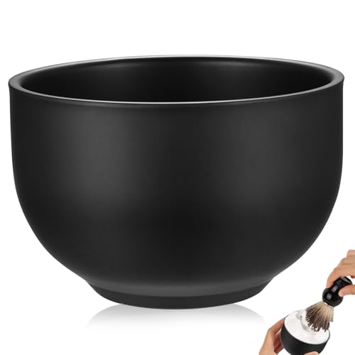 Rasierschale Edelstahl Rasierseifenschalen, Shaving Bowl, Rasierschüssel, Rasiertiegel, Metall Rasierseifenbecher, Rasur Seifenschale für Rasierschaum Männer Rasierer Nassrasur Herren Geschenke.