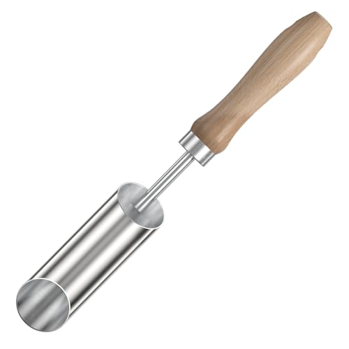 FLORA GUARD Zwiebelpflanzer, Blumenpflanzer,Blumenzwiebel-Pflanzer aus Edelstahl für gleichmäßige Löcher