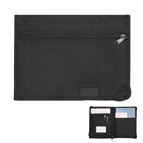 Fahrzeugmappe Dokumentenmappe A5, 24 X 17cm Mappe A5 Mit Mehreren Fächern, Auto A5 Mappe, Bordmappe Auto Handschuhfach Organizer Auto, Tragbarer Manuelle Tasche für Karte Registrierung Autozubehör