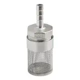 Schlauchstutzenfilter, Edelstahl-Siebfilter, 1,5 mm Sieblochdurchmesser, Ätzwiderstand, für Bewässerungssysteme, Kraftstoffleitungen, Gasanwendungen (10 mm)