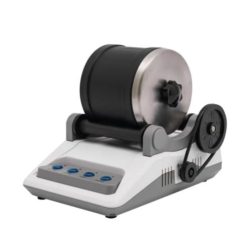 Qussse Rock Tumbler Set, Steinpoliermaschine mit Polierkörner Elektrisch Steintrommel Steinbecher DIY Steinpolierer für Kinder ab 8 Jahren und Erwachsene