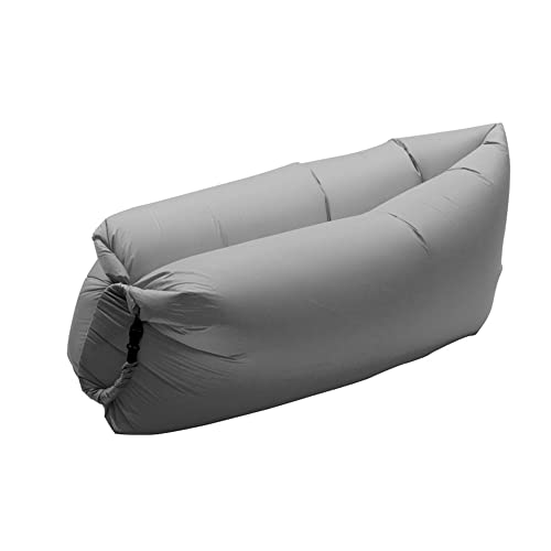 Surwin Wasserdichtes Aufblasbares Sofa,Tragbares Luft Sofa Aufblasbare, Air Lounger, Luftsofa Luftsack Für Outdoor, Strand, Party,Reisen,Gadgets (Grau,200x70cm)
