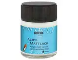 KREUL 79403 - Acryl Mattlack auf Wasserbasis, 50 ml Glas, matt transparent, Schutz- und Überzugslack für durchgetrocknete Aufmalungen, bedingt witterungsbeständig, speichelecht