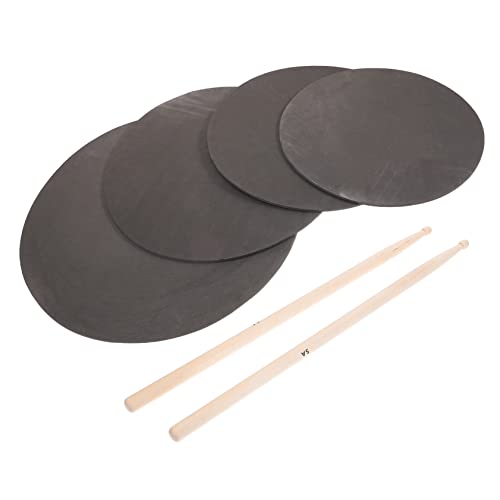 1 Satz Drumpads Üben Snare-drum-kit Drum-mute-pad 14 Drum-dämpfer-pad Drums Stiller Übungstipp Schlagzeug-dämpfer Bassdrum Dämpfer Übungspad Für Tenortrommeln Snare-pad Black Holz UPKOCH