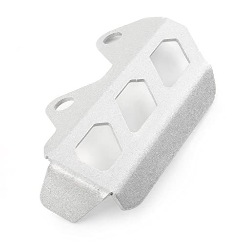 SIKUAI Motorrad-Schutz, Hauptbremszylinder-Abdeckung, Hinterrad-Bremszylinder-Schutz, Zubehör for Yamaha Tenere 700 T 7 2019, Silver Powersport
