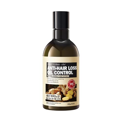 Anti Haarausfall Ölkontrollshampoo, Haar Und Bartshampoo, Natürlicher Kräuterpflanzenextrakt, Natürliches Feuchtigkeitsshampoo Für Haar Und Bartwachstum, Stärkung Und Wiederherstellung Von Schäden