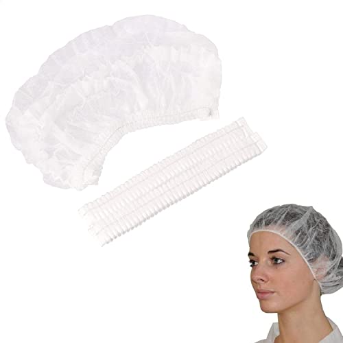 Einweg-Kappe,Einweg Haarnetz Haarhaube,für Kosmetik, Schönheit, Kochen, Heimindustrie (50pcs)