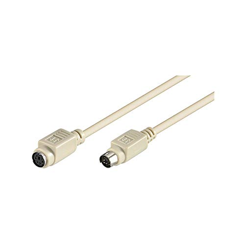 Goobay 50222 PS/2 Tastatur-/Maus-Verlängerungskabel, Mini-DIN 6-Stecker (PS/2) > Mini-DIN 6-Buchse (PS/2)