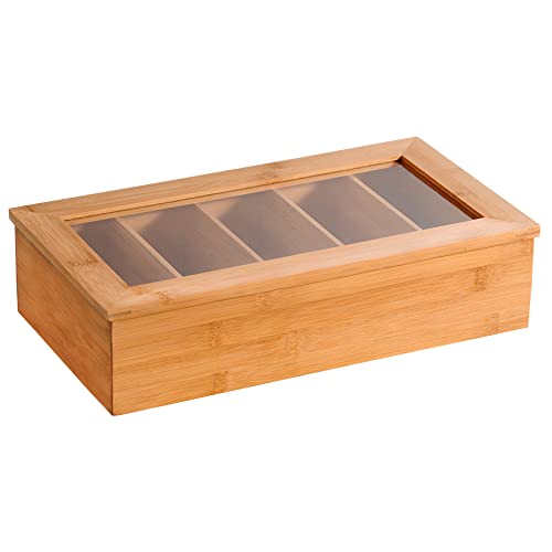Kesper | Teebox, Material: Bambus, Maße: 36 x 20 x 9 cm, Farbe: Braun | 58900 13