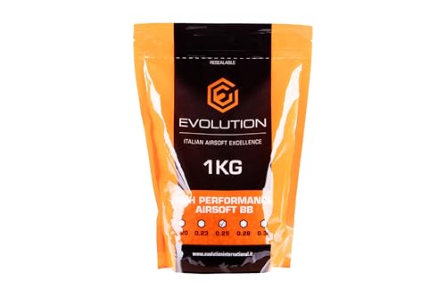Evolution 6mm Airsoft Kugeln 4000 Stück 0,25g Softairkugeln Airsoft BBS Airsoft Munition Softairmunition Softair Kugeln für Airsoft Waffe Airsoft Pistole Softairpistole Airsoft Gewehr