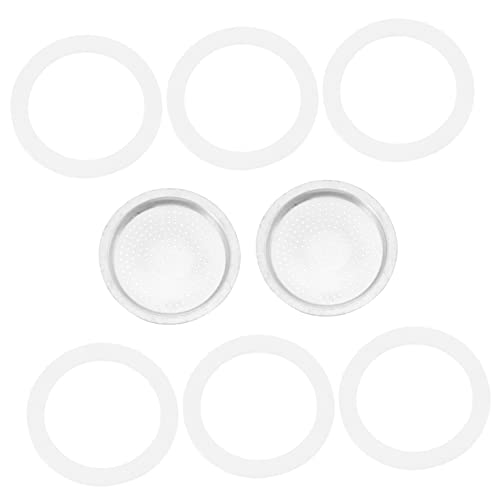 Alipis 8 Stück Zubehör für Kaffeekannen filter für kaffeevollautomaten kaffeebereiter filter komfortabel Ringe Mokka kaffeepadmaschine Kaffeemaschinenzubehör Kaffeeversorgung Kieselgel