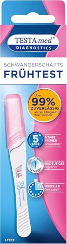 TESTAmed DIAGNOSTICS Schwangerschaftsfrühtest, der Schwangerschaftstest liefert ein sicheres Testergebnis von über 99%