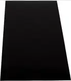 ABS Kunststoff Platte 1000x490mm Farbe Schwarz in Stärken 1-2-3 und 4mm Einseitige Schutzfolie - Top Qualität (Stärke-1mm-1000x490mm)