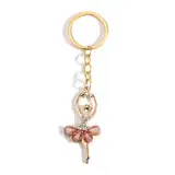 MUCOOS Tanzlehrer Schlüsselanhänger, Kristall-Ballett-Schlüsselanhänger Mit Rosa Anhänger, Geschenk Für Lehrer, Dankesgeschenk Für Lehrer, Schlüsselanhänger Für Frauen, Freundschaftsgeschenk Für Sie
