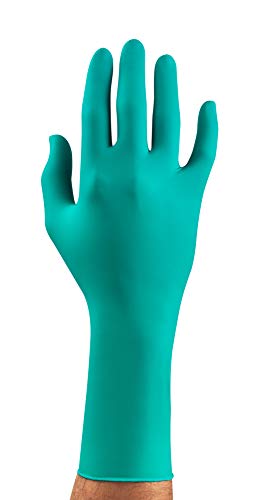 Ansell TouchNTuff Ansell 93-300 / 9.5-10 Nitril Handschuhe, Chemikalien und Flüssigkeitsschutz, Größe 9,5-10, Grün (1000 Handschuhe pro Karton)