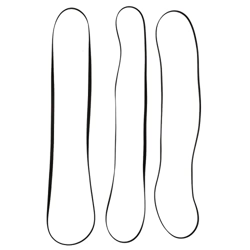 jojofuny Ersatzriemen Für Plattenspieler – 3er-Pack 300 Mm Schwarz Gummi Geeignet Für Phonographen Und Videorekorder