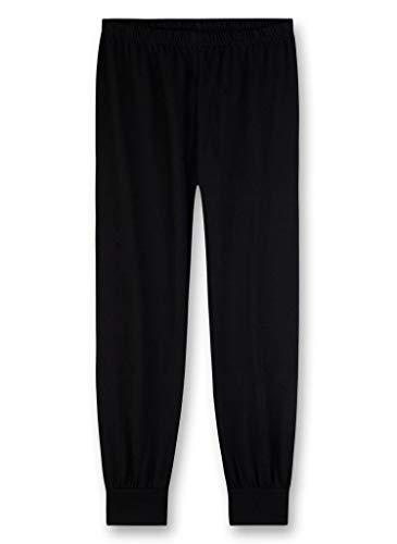 Sanetta Jungen Schlafanzughose Pants, Schwarz (super Black 10015) 128