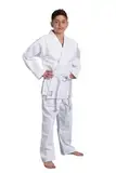 TEKKA BUDO Aikidoanzug Allround - weiß - 550g schwer - Aikido Gi Set - Aikidojacke, Aikidohose, Aikidogürtel - Größe 190