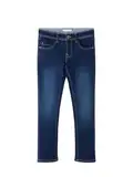 NAME IT Mädchen Nkmsilas Dnmtax buks Noos Hose, Dark Blue Denim, 116 EU