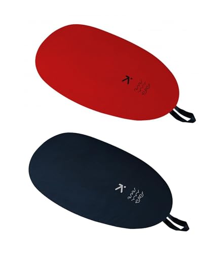 Hiko PU Cockpitcover Lukendeckel Cockpitschutz Wasserschutz Kajakzubehör , Größe:C87 (82-95 cm), Farbe:Schwarz
