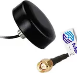 Maswell GPS Puck Antenne SMA 1575 MHz Navigation Fahrzeug Auto LKW Boot Wohnwagen Wohnmobil Van Satnav 3 Meter Kabel Außenantenne Wasserdicht Outdoor