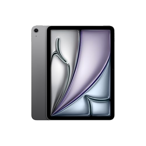 Apple iPad Air 11" mit M3 Chip: Apple Intelligence, Liquid Retina Display, 256 GB, 12 MP Frontkamera/Rückkamera, WLAN 6E, Touch ID, Batterie für den ganzen Tag – Space Grau