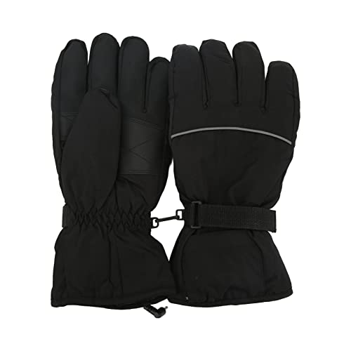 Alomejor Beheizte, Tragbare Outdoor-Ski-beheizte, rutschfest, Wasserdicht, für Männer Zum Camping (Schwarz)