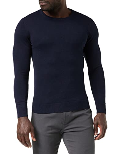 TOM TAILOR Herren Basic Strickpullover mit Crewneck