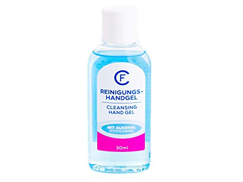 Reinigungs Handgel mit 70% Alkohol für Unterwegs, ohne Wasser, ohne Seife anwendbar, 50 ml (1)