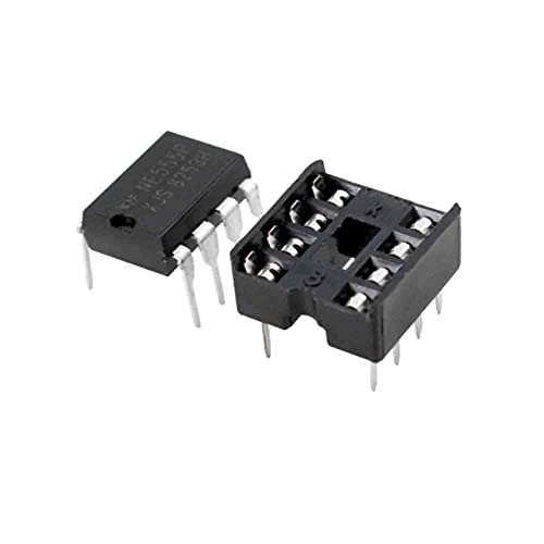 10 x NE555 555 DIP-8 IC-Timer + 10 x 8-polige DIP-Buchsen (NE555 + 8-polig)