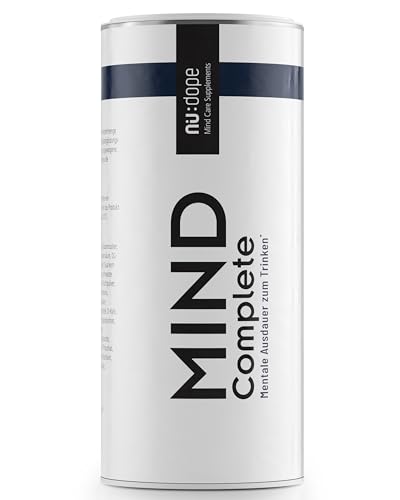 MIND Complete® - Energie und starke Nerven | Natürlicher Booster für Mentale Ausdauer - mit Vitalstoffen, Ginseng, Rhodiola, Vitamin B Komplex, B12, | 24 Wirkstoffe, 21 Portionen für 1 Monat, 164g