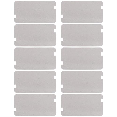 eMagTech 10 Stück Mikrowellen Wellenleiter Abdeckung 129x72mm Mikrowellen Glimmerblatt für Küche Zuhause Und Büro Kompatibel mit Sharp R957SLM R957WM R958SLM R959SLM