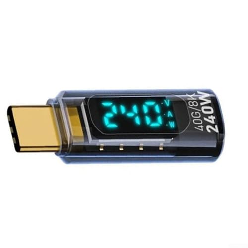 CNANRNANC USB-C-Tester mit LED-Digitalanzeige für verbessertes Laden und Leistung bei 240 W, 2 Stück