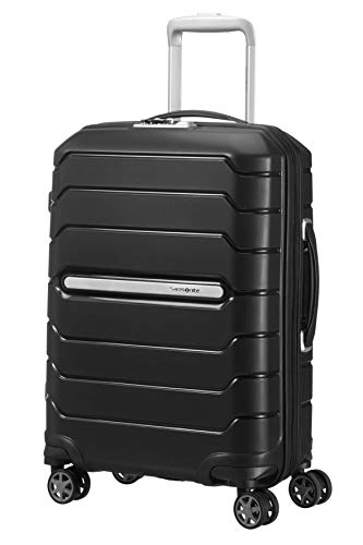 Samsonite Flux - Spinner S Erweiterbar Handgepäck, 55 cm, 44 L, Schwarz (Black)