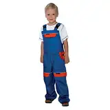 Kinder Arbeitshose Latzhose 100% Baumwolle Berufsbekleidung Kinder Anzug Overalls , Blau / Rot - 104 EU