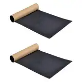 XIONGXIAOZHI 2 Stück Skateboard-Deck-Griffband Skateboards Sandpapier Griffband Sandpapier-Skateboard Scooter Selbstklebender Schwarzes Scooter Grip Tape Für Roller,Treppen,Stufen,Rollstuhl (81x21cm)