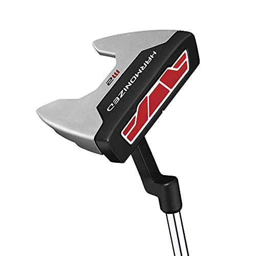 Wilson Herren Putter (rechte Hand), 89 cm Länge (35 Inch), Anfänger bis Fortgeschrittene, 830 g, Harmonized M2 Putter MRH, Schwarz/Rot, WGD604000