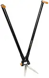 Fiskars Scherenstorch, Multifunktionale Hecken- und Rasenschere, Reichweite bis 2,5 m, Schwarz/Orange, PowerLever, GS53, 1001565