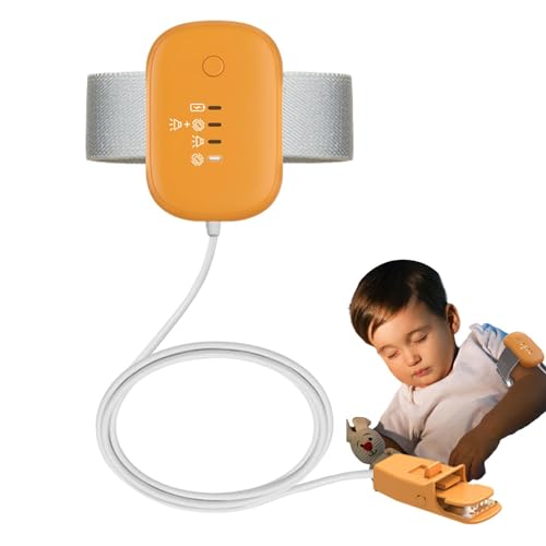 Bed Wetting Alarm – Pee Alert System with Adjustable Sound, Vibration Modes | Potty Training Alarm for Boys Girls Elderly, USB Charging Bedwetting Device, High Sensitivity Nighttime Trainer Aid
